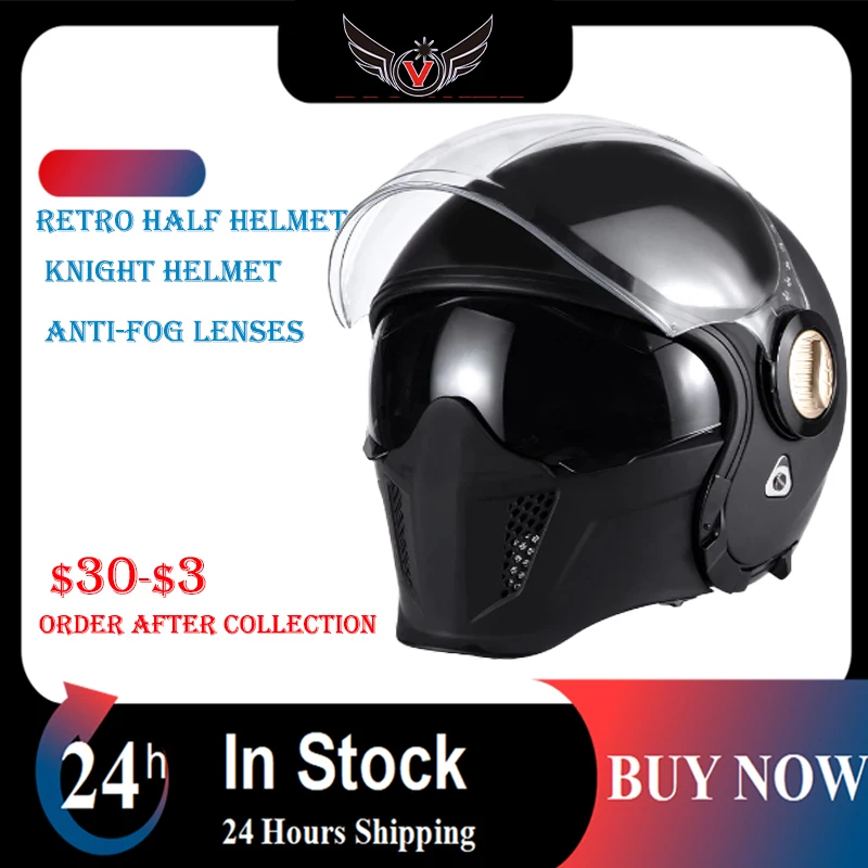 personalized combination warrior helmet removable motorcycle