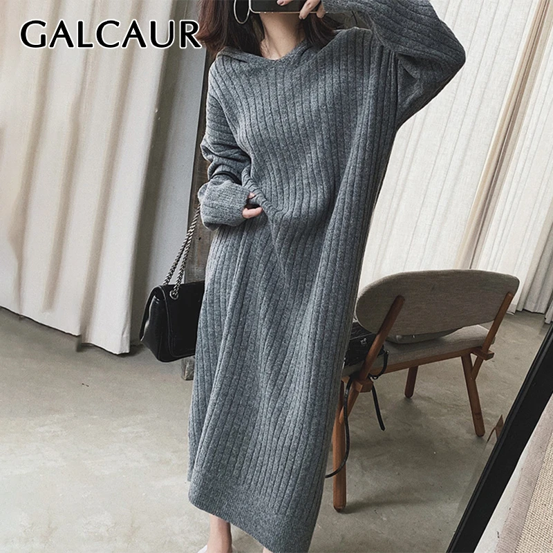 galcaur autumn knitting korean dress for